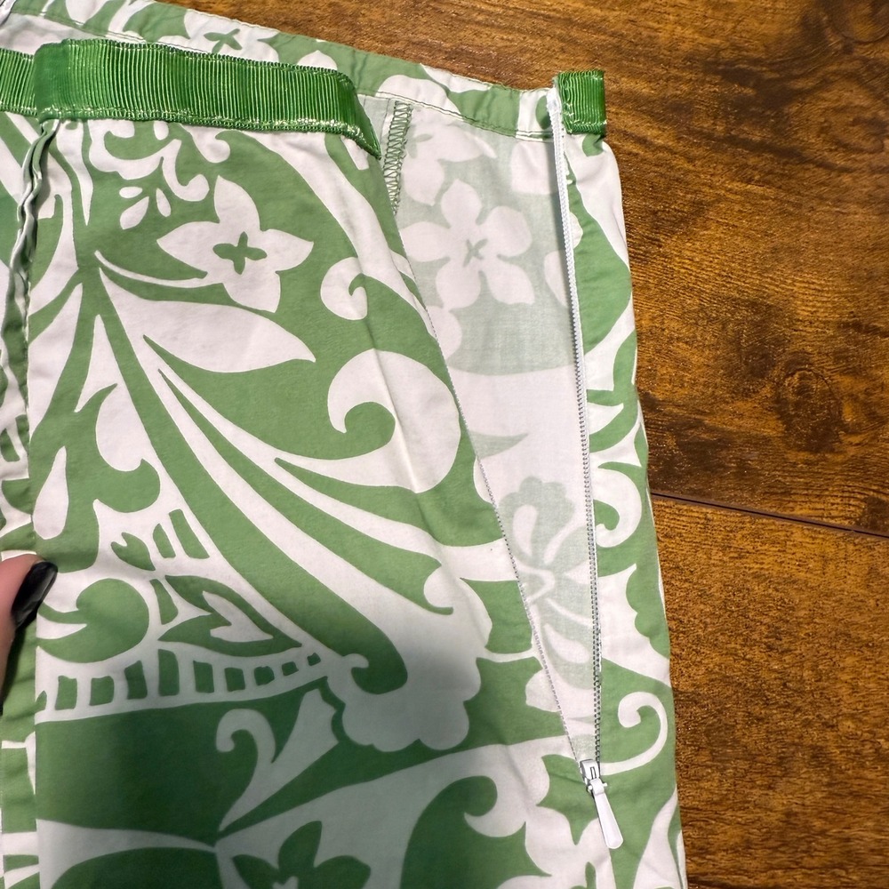 VTG '05 Y2K Old Navy Tropical Floral Skirt Size 14‎ Green White Whimsical Fairy - Picture 7 of 12